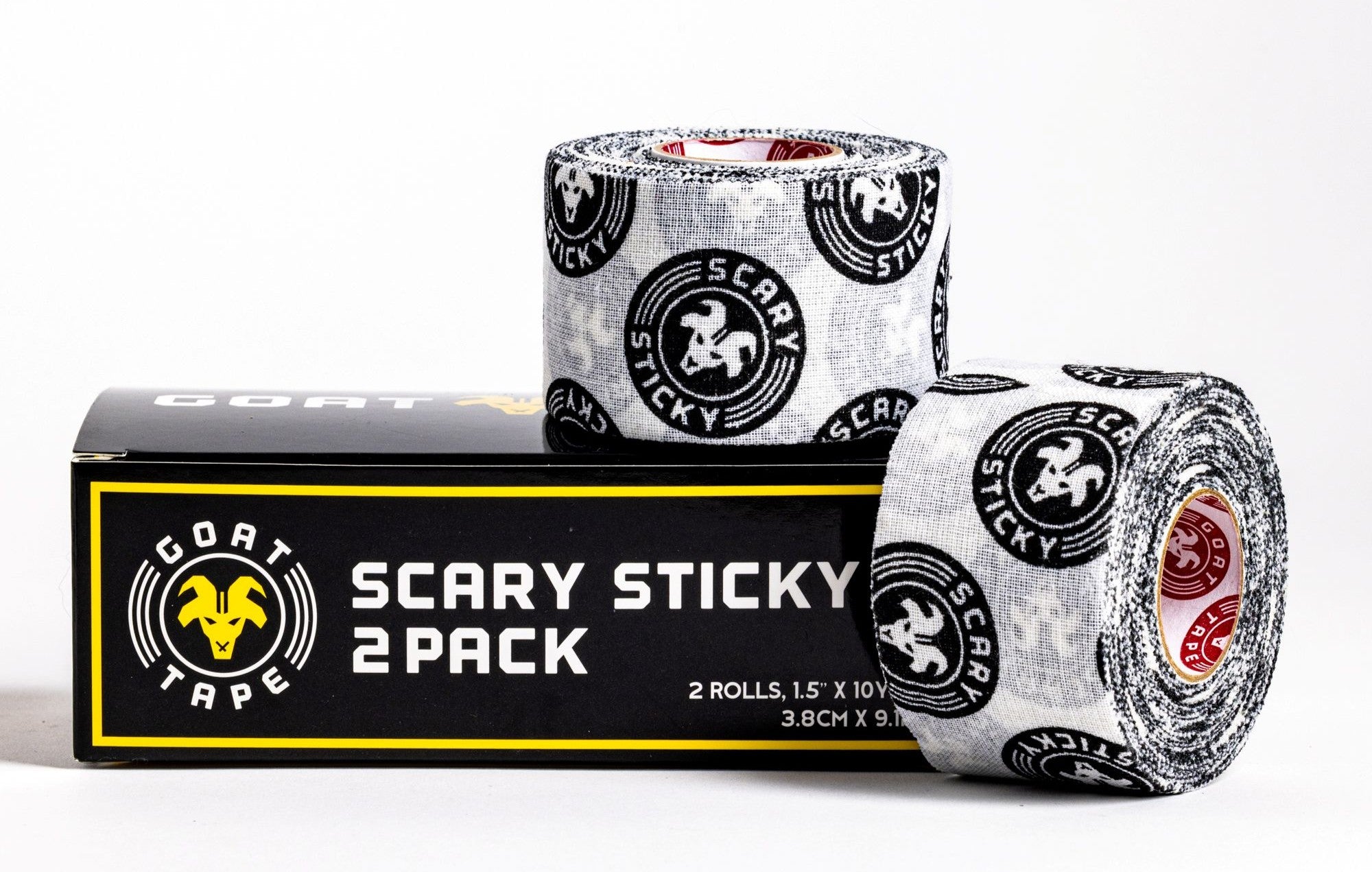 Scary Sticky white and black tape 2 pack