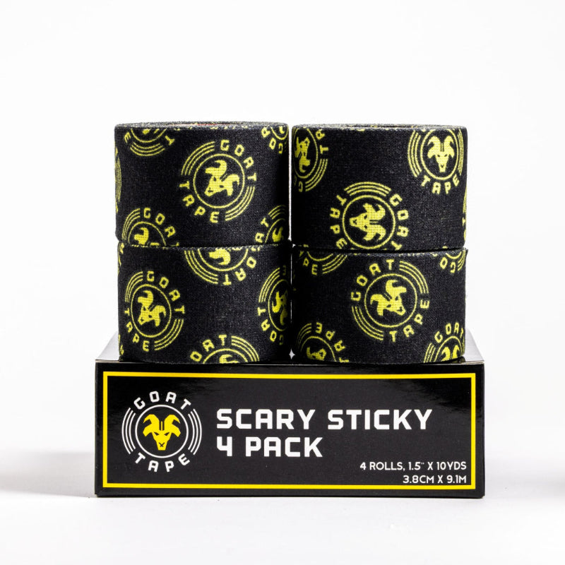 Scary Sticky black and yellow tape 4 pack