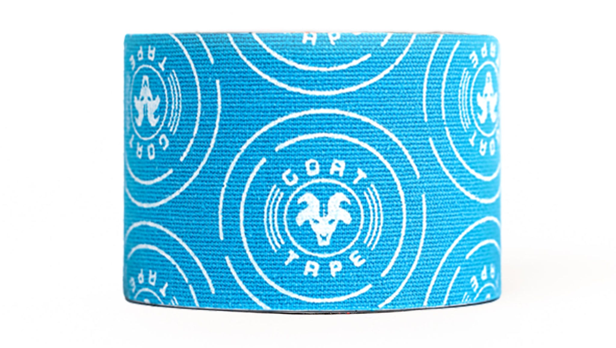 Blue kinesiology Goat Tape close-up