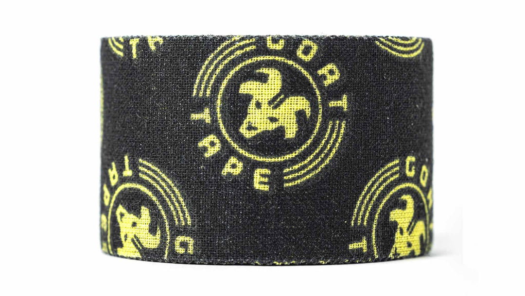 Black Scary Sticy Goat Tape roll close-up